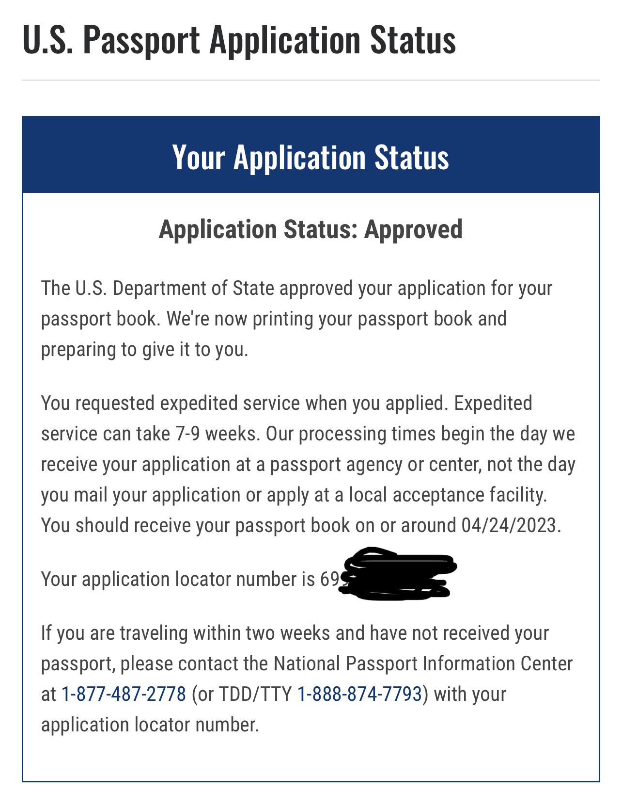 1 day passport locations