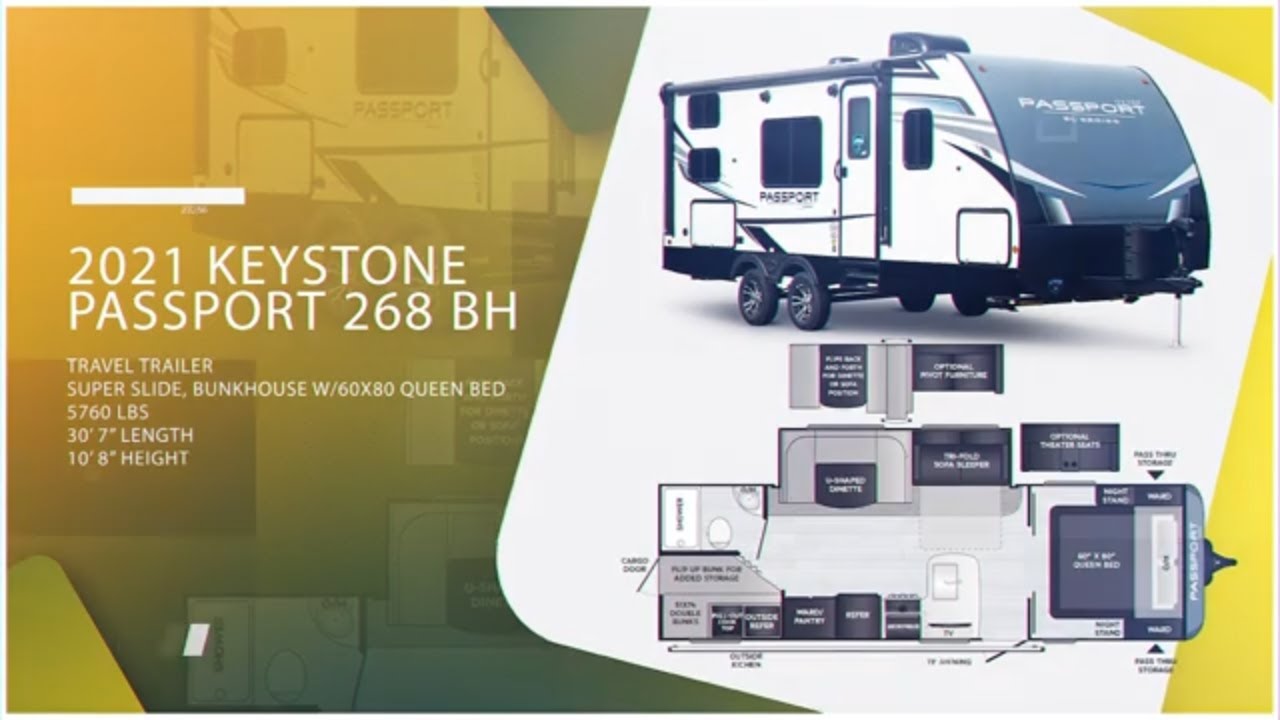 2021 keystone passport 268bh