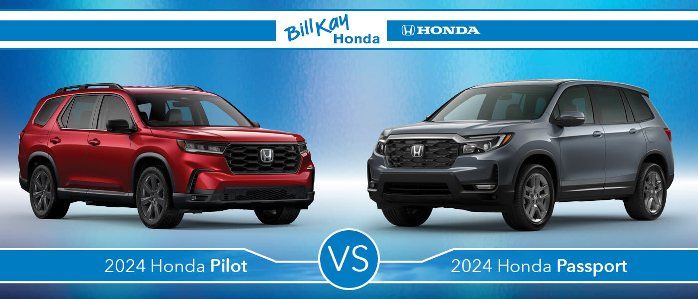 2024 honda passport vs 2024 honda pilot