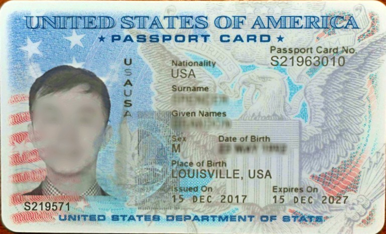 3 stars on passport card