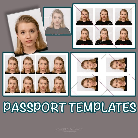 4x6 passport photo template