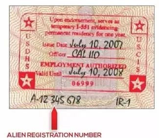 551 stamp in passport