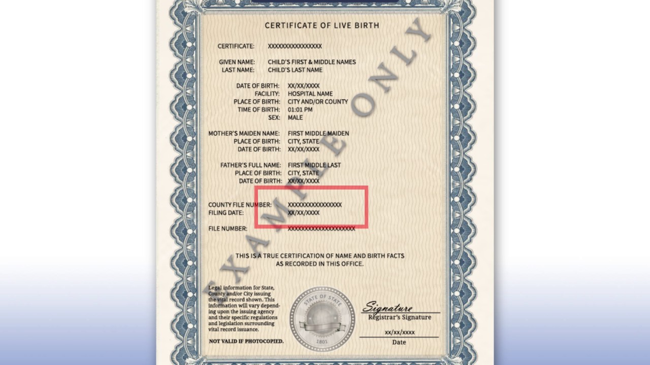 acceptable birth certificate for passport