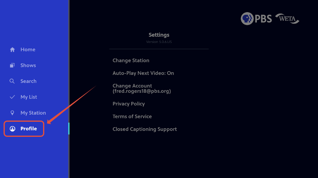 activate pbs passport on roku