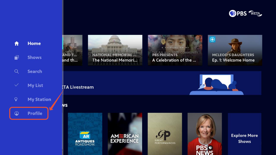 activate pbs passport on roku