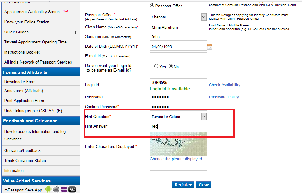 address change on passport