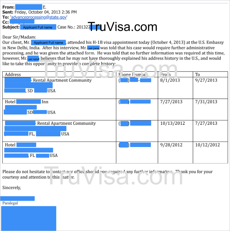 administrative processing passport returned