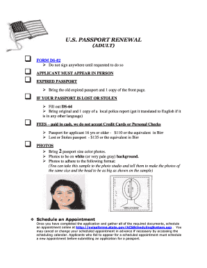 adult passport renewal form