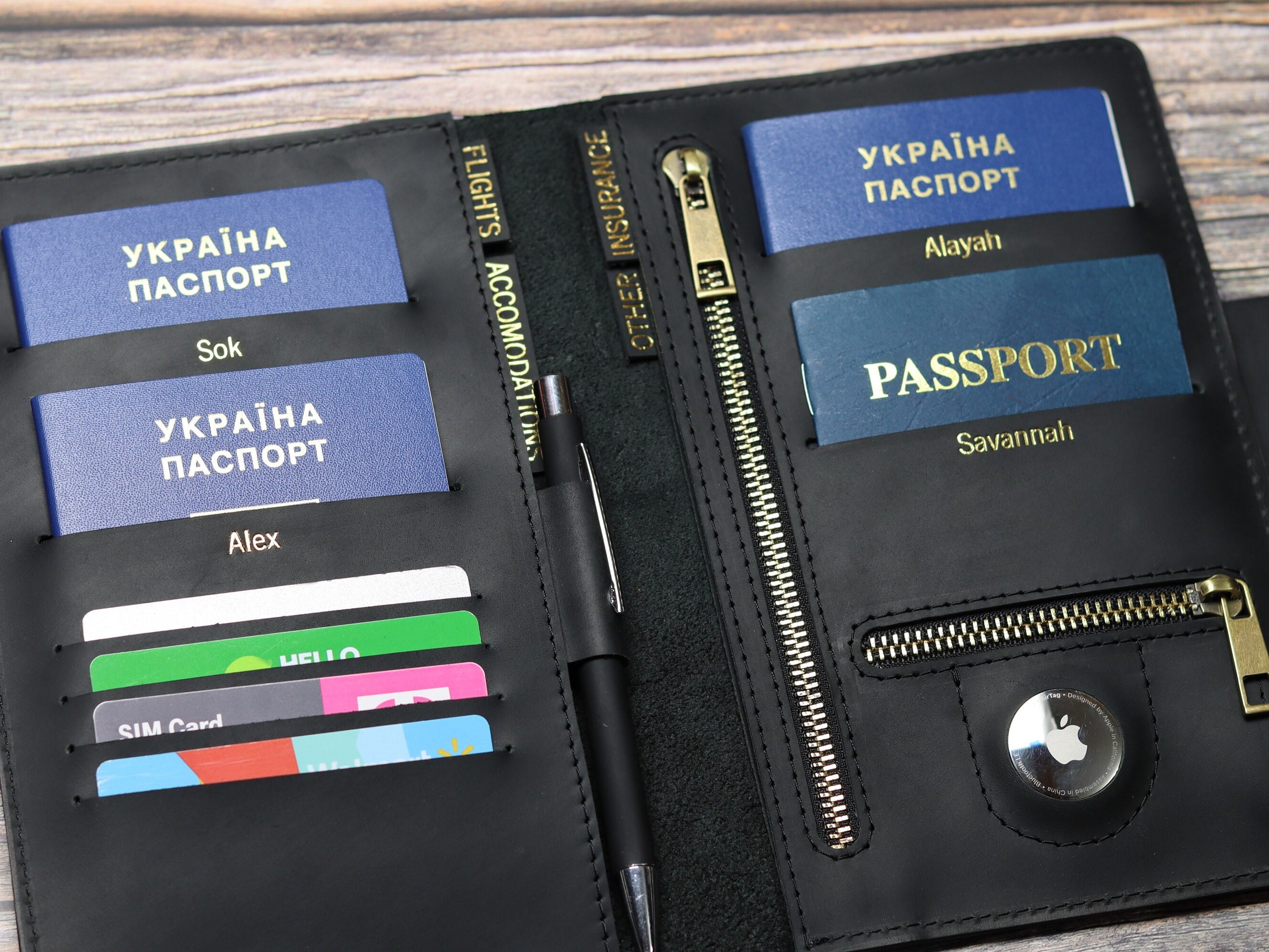 airtag passport wallet