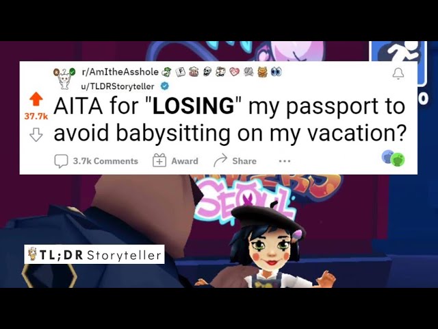 aita for losing my passport to avoid babysitting