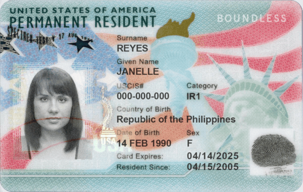 alien number passport