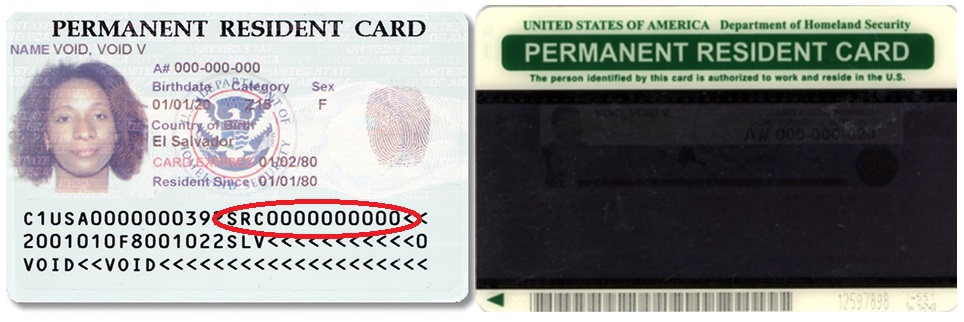 alien registration number on passport