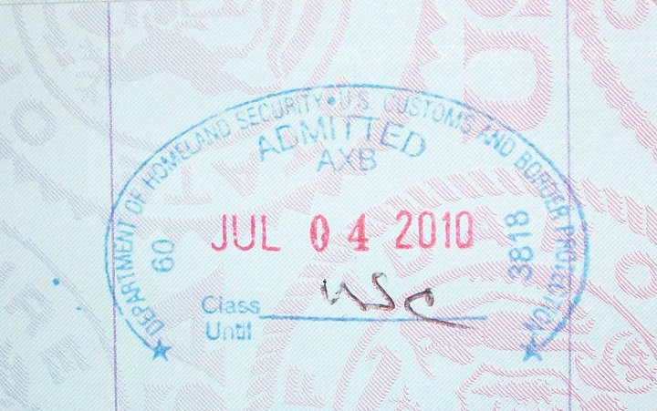 america passport stamp