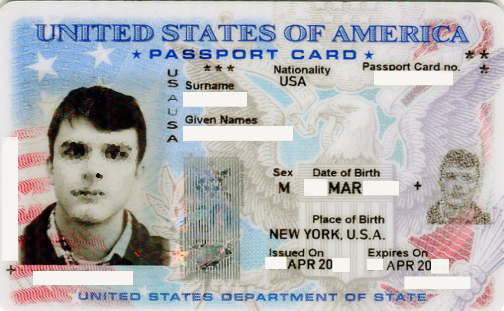 american passport card