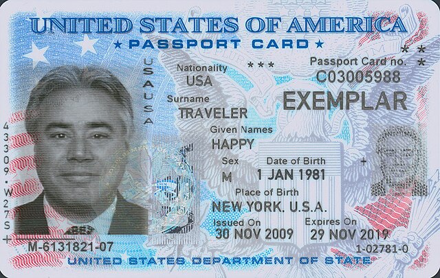 american passport example