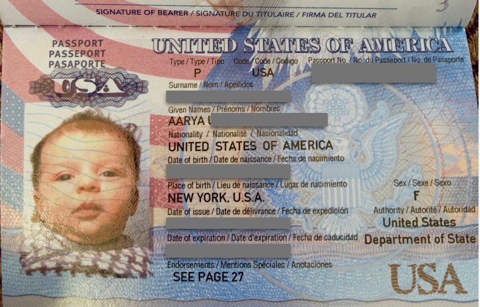 american passport for newborn