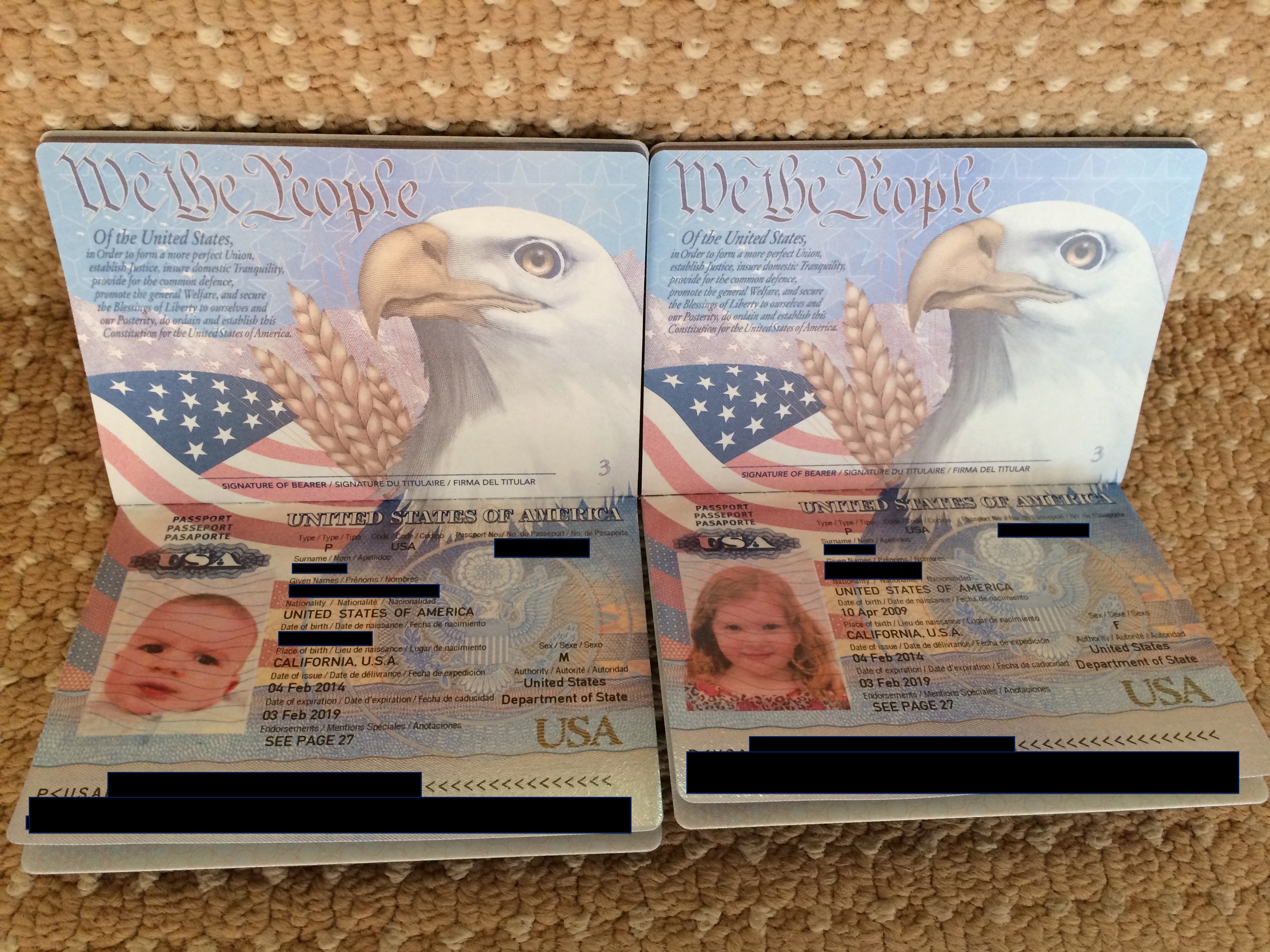 american passport for newborn