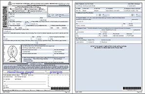 american passport form