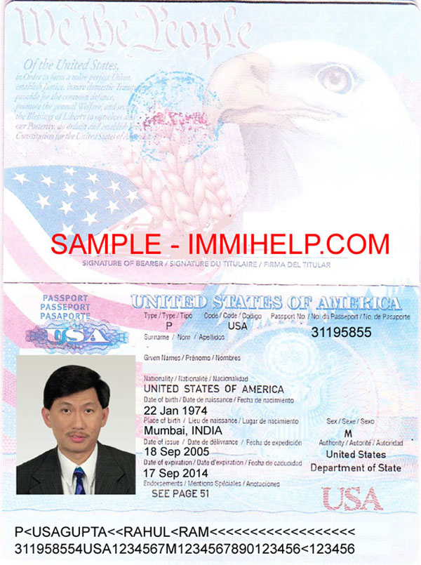 american passport number