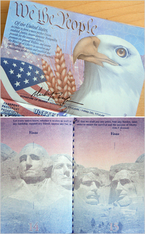 american passport pages