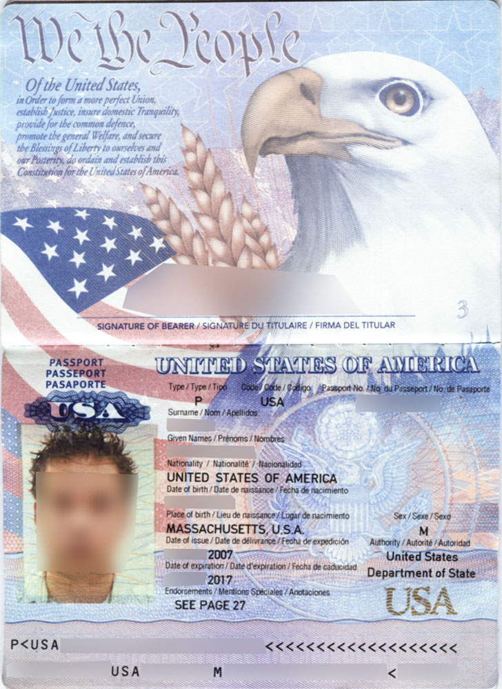 american passport place of issue