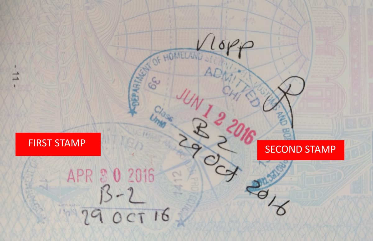 american passport stamp