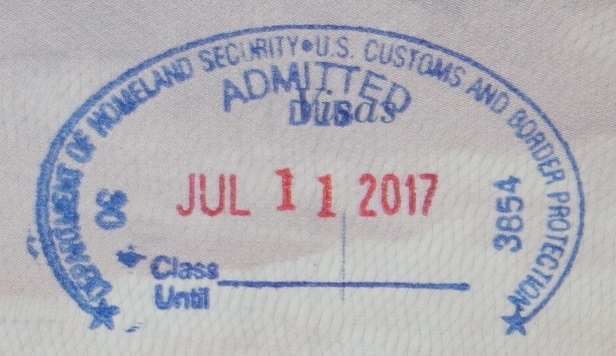 american passport stamp