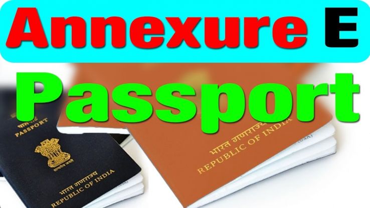 annexure e indian passport sample