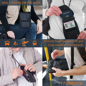 anti theft passport holder