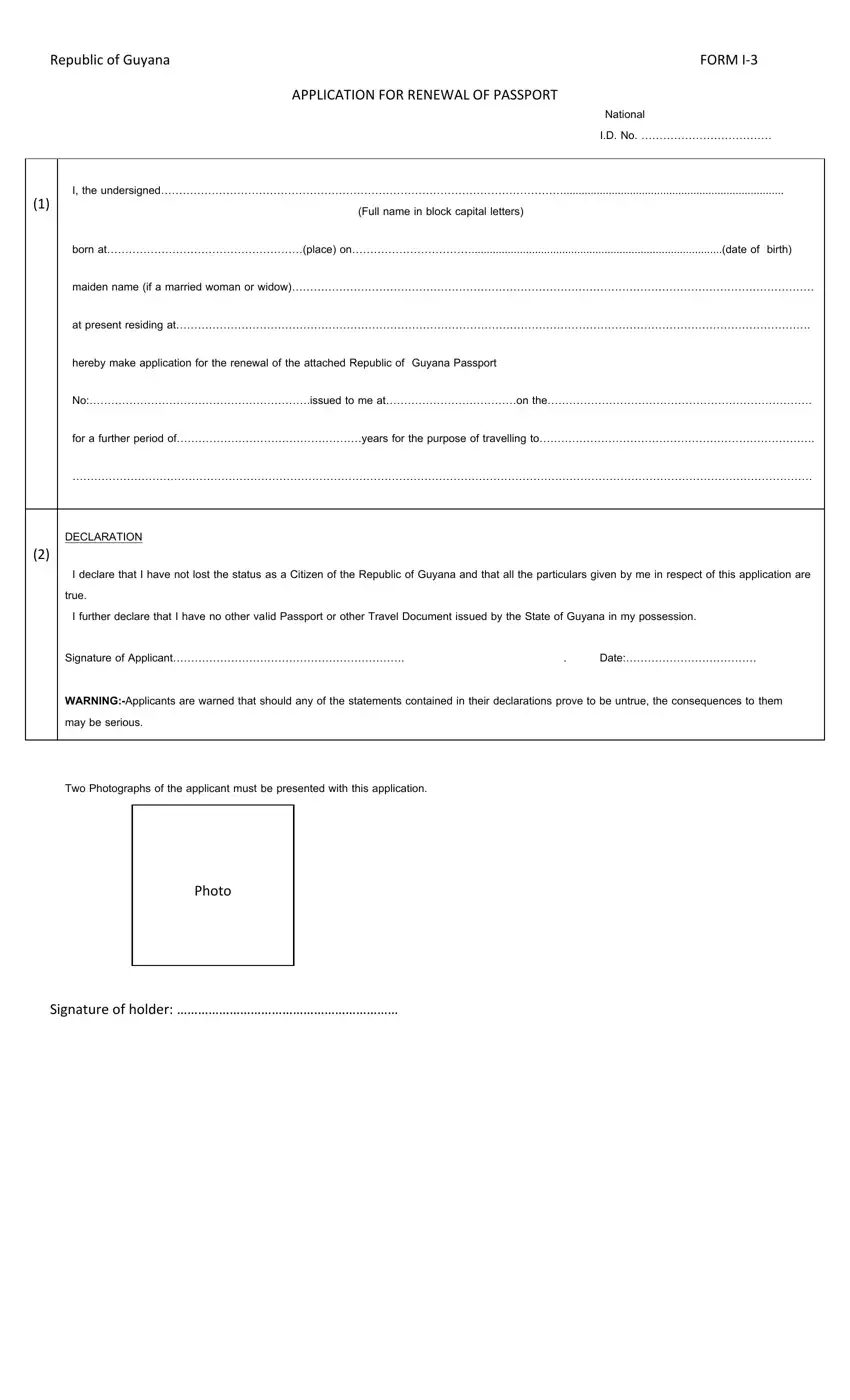 application for guyana passport