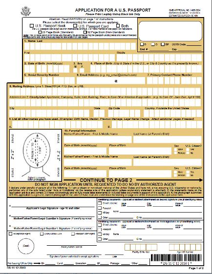 application for passport renewal