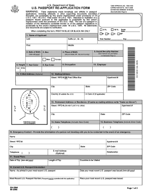 application forms for passport