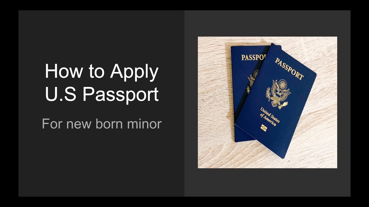 apply for minor passport