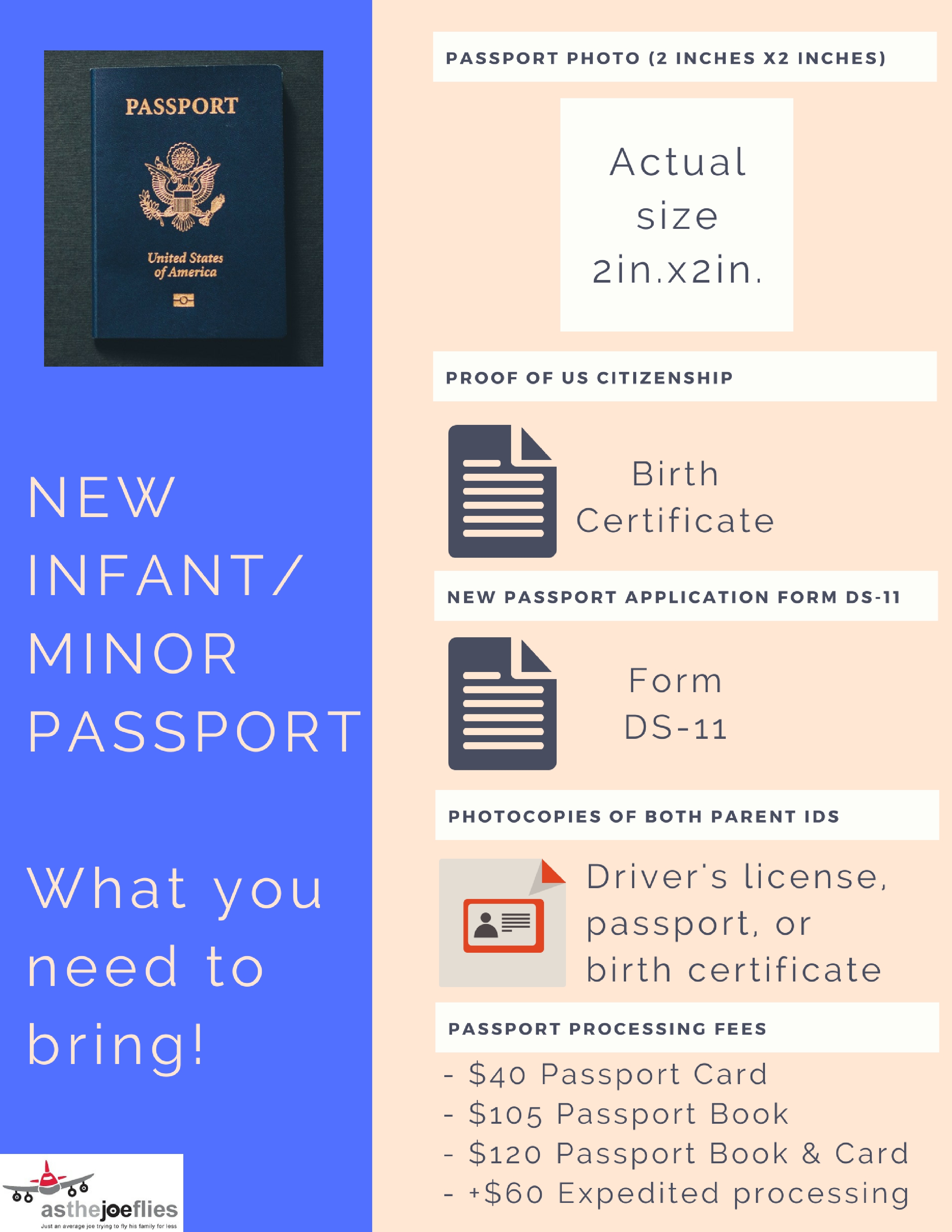 applying for a passport for a minor