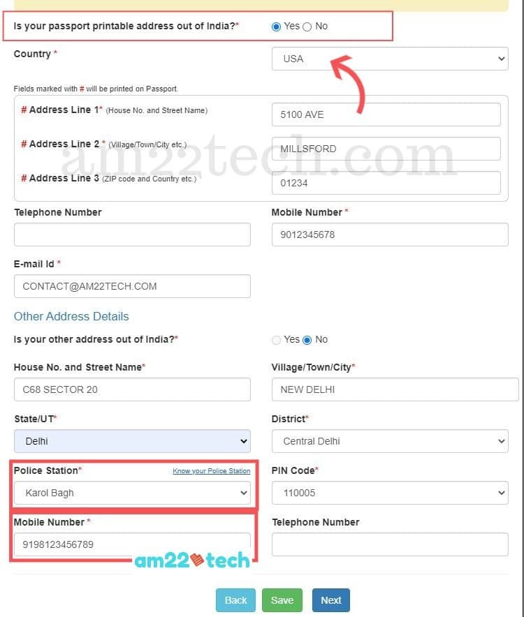 applying indian passport from usa