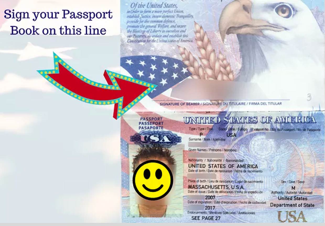 are you supposed to sign your passport