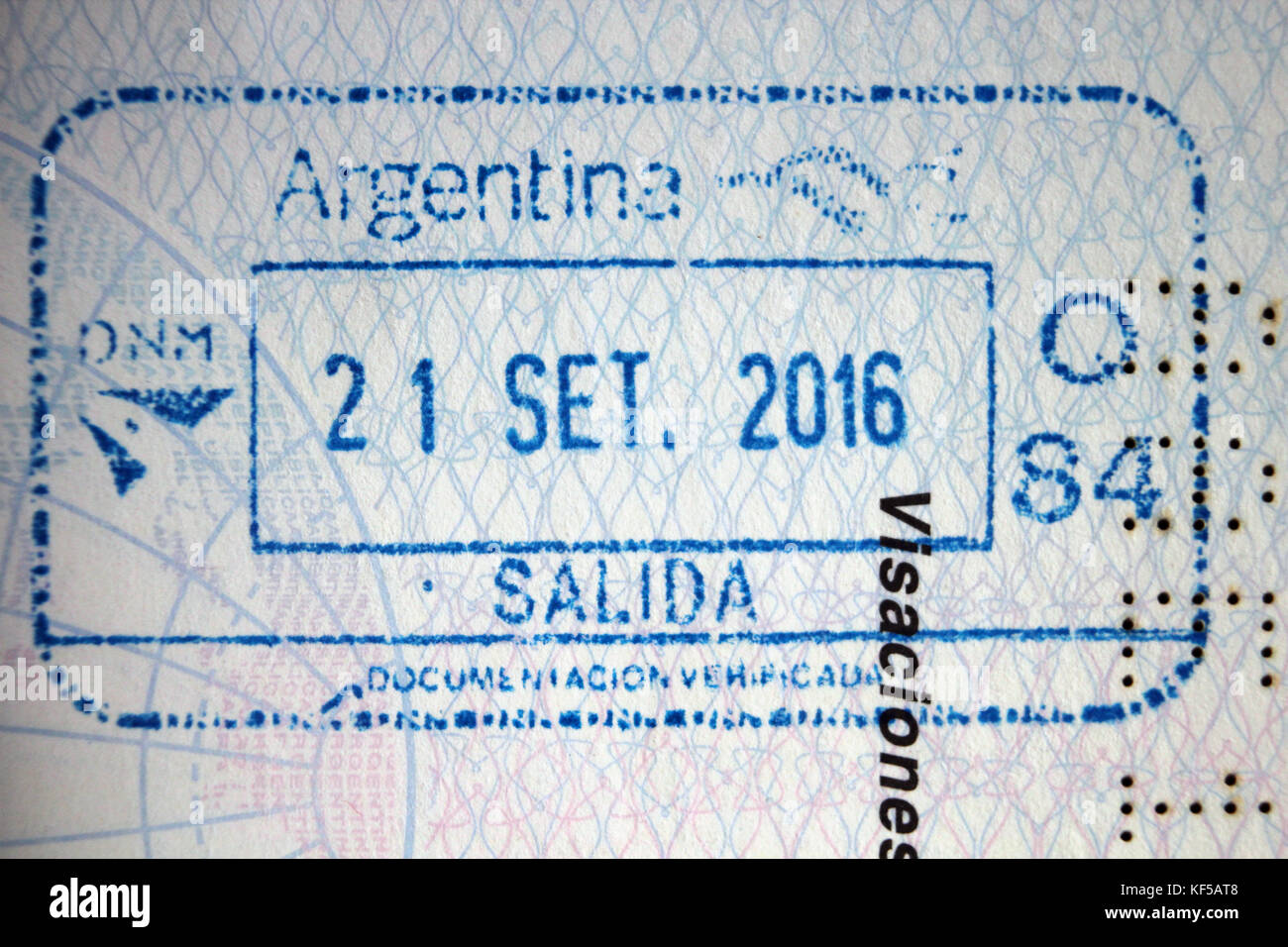 argentina passport stamp