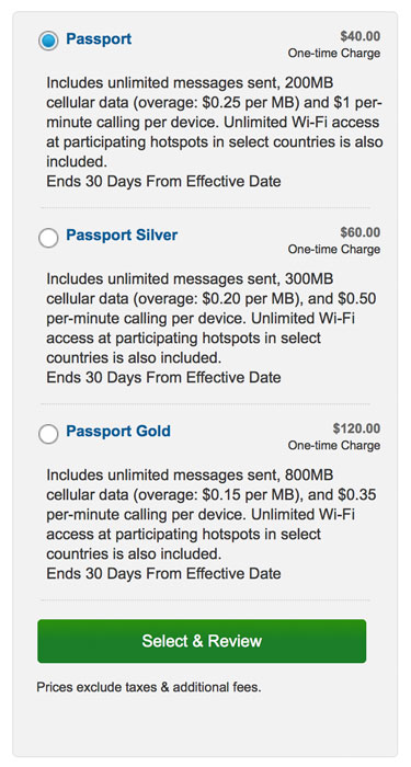 at&t passport wifi