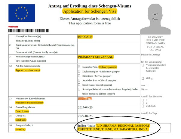 authority issuing passport