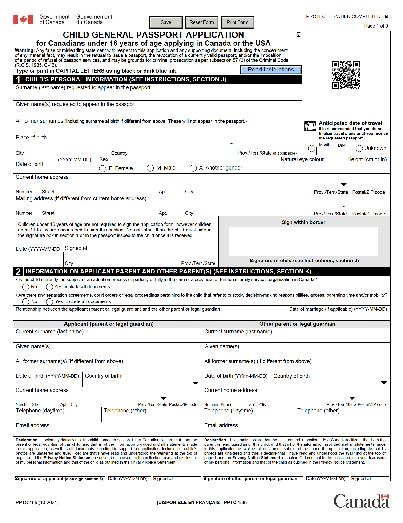 baby passport application