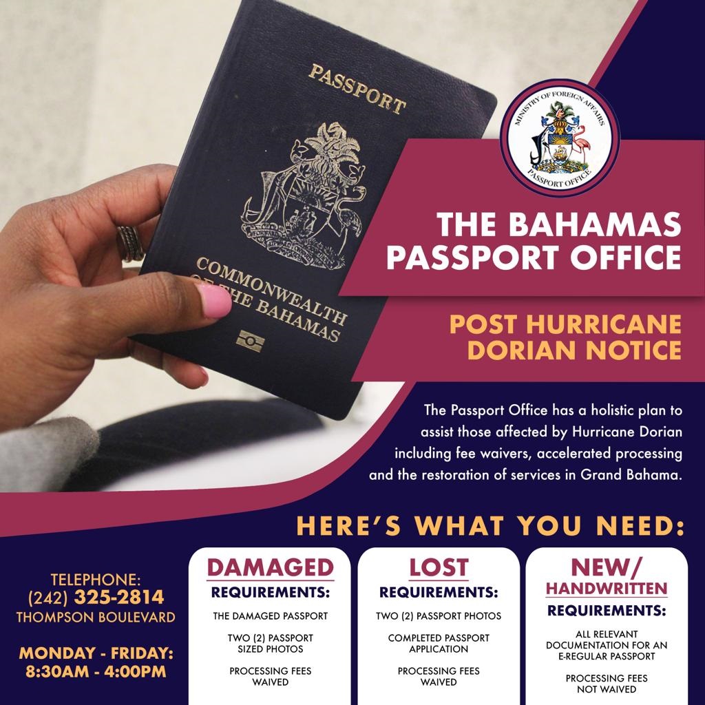 bahamas passport renewal