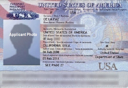 biodata page of passport