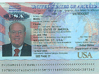 biographical page of passport