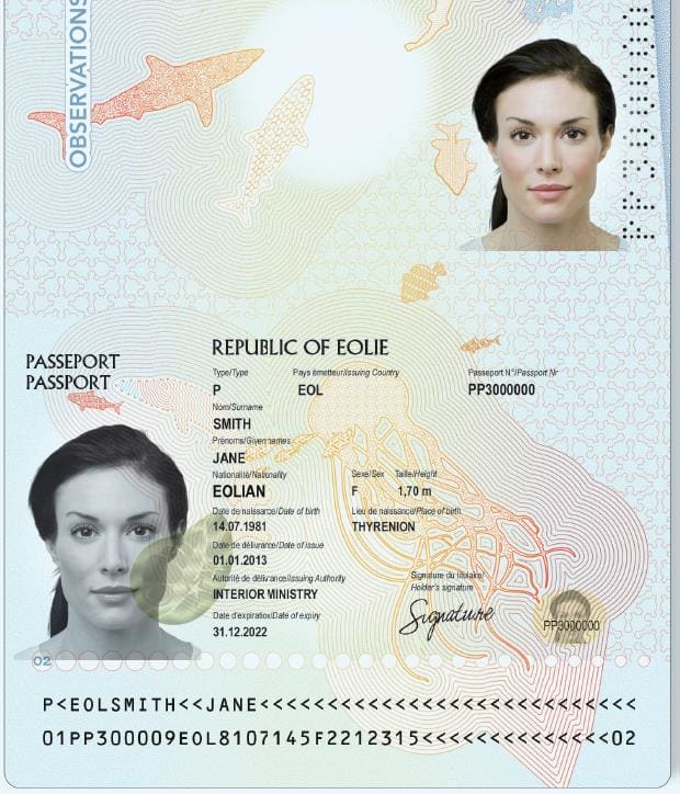 biological page of passport