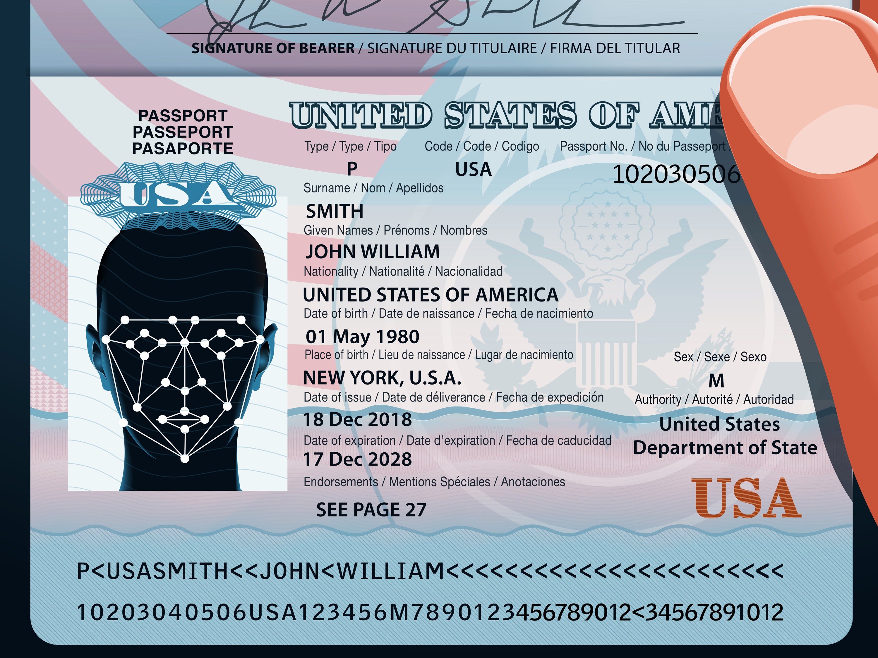 biometric passport usa