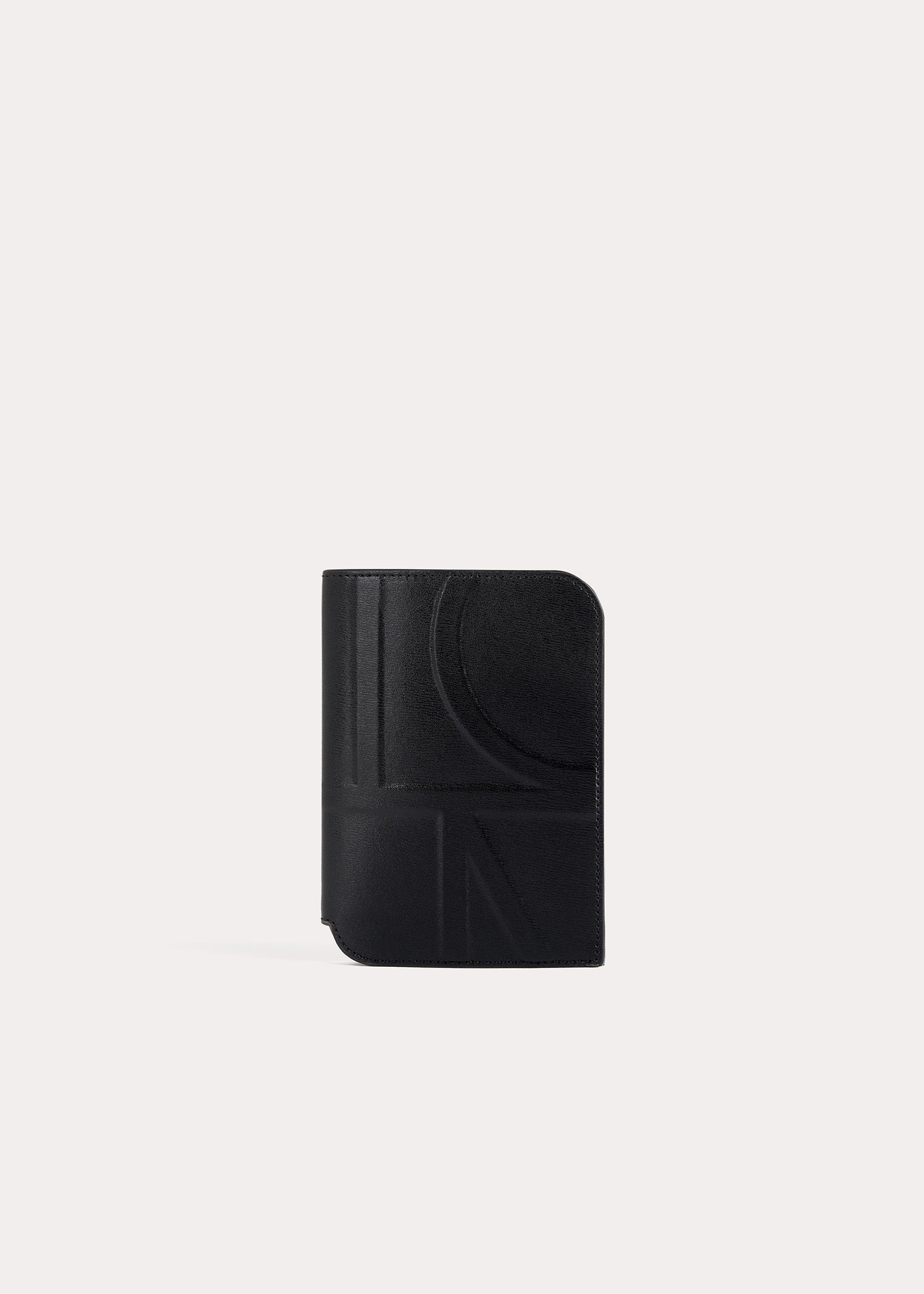 black passport holder