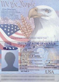 blank us passport card