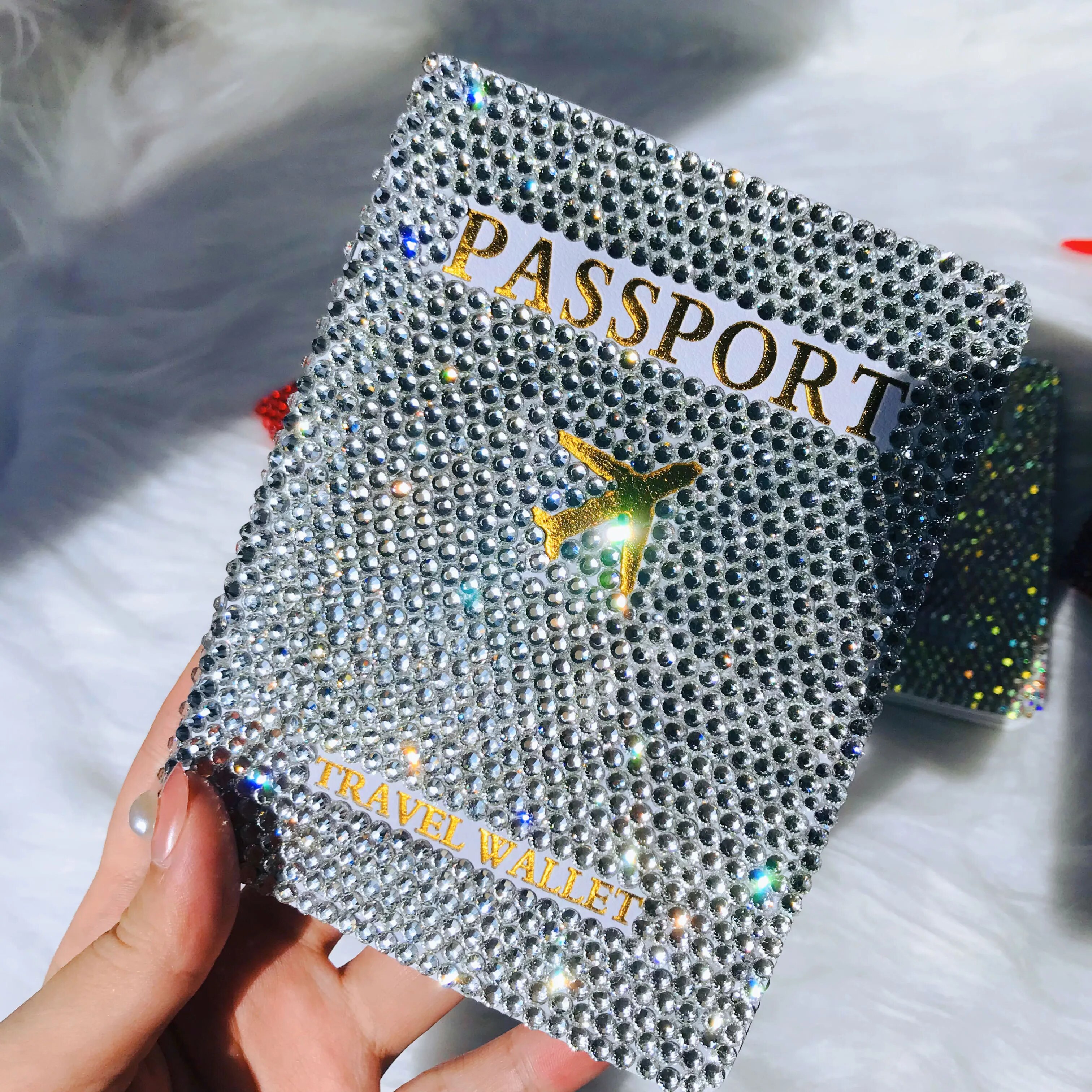 bling passport cover