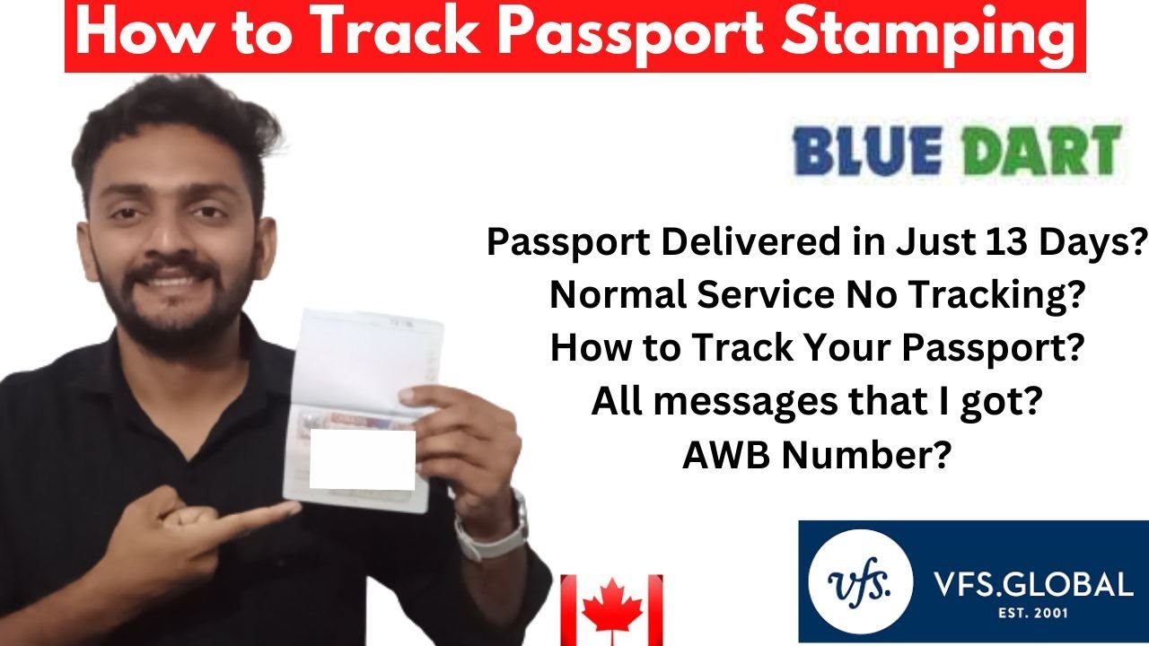 blue dart passport tracking