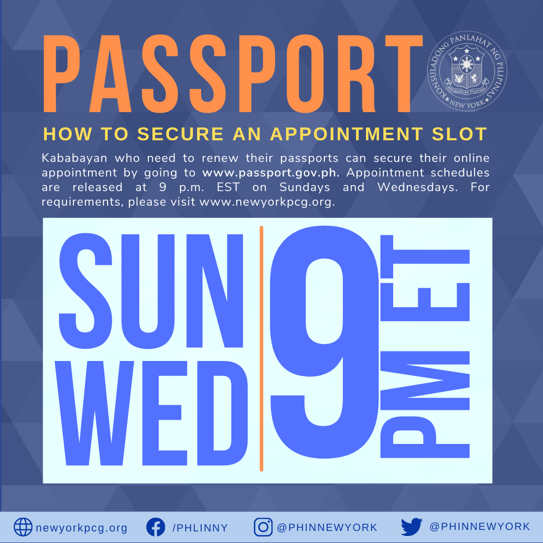 book an appointment passport